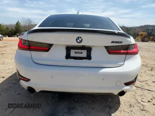 2022 BMW 3 Series 330i with VIN 3MW5R1J07N8C51155, listed as a Copart auction lot 49237135 with 51,985 mi miles and Salvage Title. Bid and sale history available at carsss.com. Image 6.