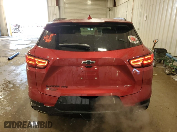 2023 Chevrolet Blazer RS with VIN 3GNKBKRS9PS198929, listed as a Copart auction lot 83697844 with 11,573 mi miles and Salvage title. Bid and sale history available at DreamBid. Image 6.