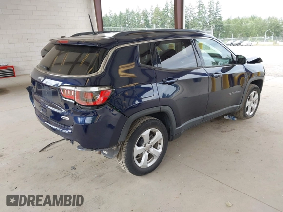 2018 Jeep Compass Latitude z VIN 3C4NJCBB3JT204766, wystawiony jako IAAI lot #42650411 z przebiegiem 72 704 mil mil oraz . Historia ofert i sprzedaży dostępna na DreamBid. Obrazek 4.