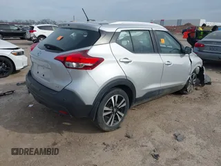 2020 Nissan Kicks SV with VIN 3N1CP5CV1LL506511, listed as a IAAI auction lot 41743393 with 59,869 mi miles. Bid and sale history available at carsss.com. Image 4.
