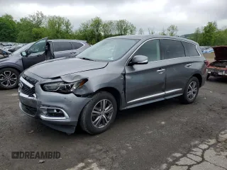 2019 Infiniti QX60 Pure z VIN 5N1DL0MMXKC566525, wystawiony jako Copart lot #56960085 z przebiegiem 89 858 mil mil oraz Szkoda całkowita • Salvage title. Historia ofert i sprzedaży dostępna na DreamBid. Obrazek 1.