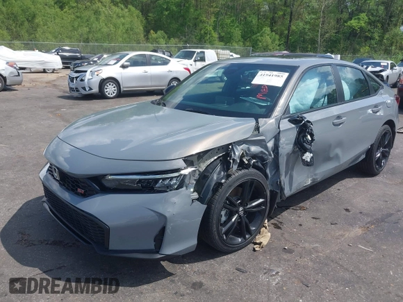 2025 Honda Civic Si with VIN 2HGFE1E55SH474645, listed as a IAAI auction lot 41941985 with 1,117 mi miles and . Bid and sale history available at DreamBid. Image 21.