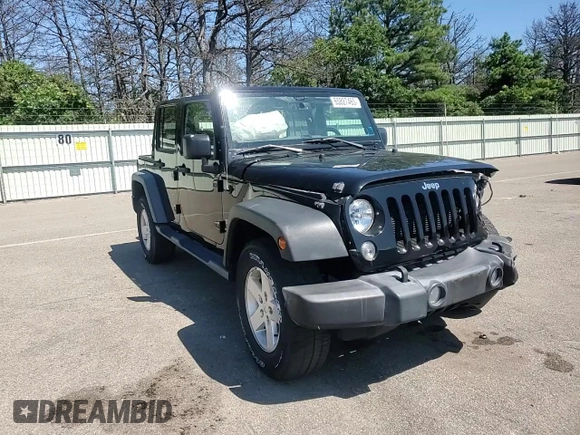 2017 Jeep Wrangler Unlimited Sport with VIN 1C4HJWDG8HL744823, listed as a Copart auction lot 65827465 with 51,859 mi miles and Salvage title. Bid and sale history available at DreamBid. Image 14.