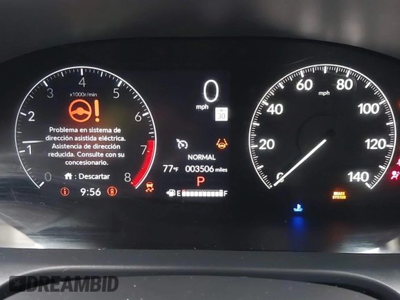 2025 Honda HR-V LX with VIN 3CZRZ2H31SM742182, listed as a IAAI auction lot 42153191 with 3,506 mi miles and . Bid and sale history available at DreamBid. Image 7.