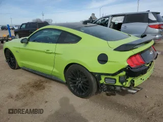2020 Ford Mustang GT with VIN 1FA6P8CF2L5145624, listed as a Copart auction lot 48659495 with 80,888 mi miles and Salvage Title. Bid and sale history available at carsss.com. Image 2.