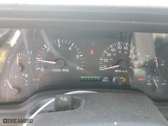 2001 Jeep Cherokee Sport with VIN 1J4FF48S71L574658, listed as a Copart auction lot 49113215 with 208,626 mi miles and Salvage Title. Bid and sale history available at carsss.com. Image 9.