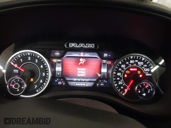 2022 Ram 1500 Laramie with VIN 1C6SRFJT9NN225321, listed as a IAAI auction lot 41547526 with 44,392 mi miles and . Bid and sale history available at DreamBid. Image 7.