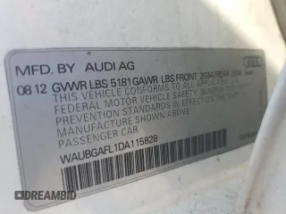 2013 Audi S4 Premium Plus with VIN WAUBGAFL1DA115828, listed as a Copart auction lot 77534104 with 194,349 mi miles and Clean Title. Bid and sale history available at carsss.com. Image 12.