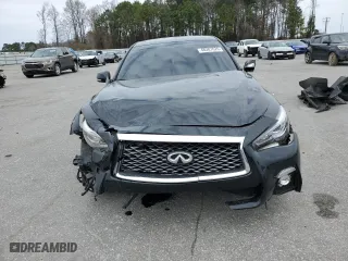 2018 Infiniti Q50 RED SPORT 400 with VIN JN1FV7AR5JM481734, listed as a Copart auction lot 48287625 with 0 mi miles and Salvage Title. Bid and sale history available at carsss.com. Image 5.