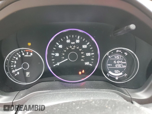 2018 Honda HR-V LX with VIN 3CZRU6H31JG714837, listed as a Copart auction lot 53018655 with 151,045 mi miles and Salvage Title. Bid and sale history available at carsss.com. Image 9.