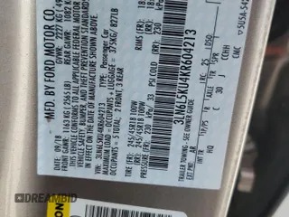 2019 Lincoln MKZ Hybrid z VIN 3LN6L5KU4KR604213, wystawiony jako Copart lot #72761484 z przebiegiem 62 469 mil mil oraz Nie do naprawy • Non repairable. Historia ofert i sprzedaży dostępna na DreamBid. Obrazek 13.
