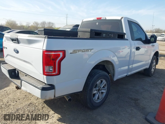 2017 Ford F-150 XL with VIN 1FTMF1C82HKE49087, listed as a IAAI auction lot 41794969 with 310,885 mi miles. Bid and sale history available at carsss.com. Image 4.
