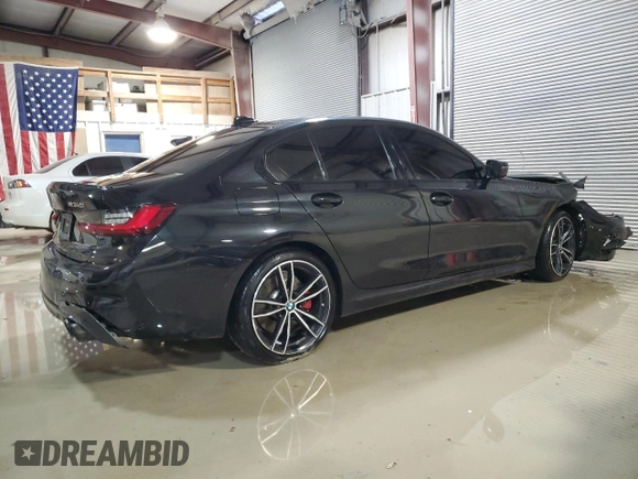2022 BMW 3 Series M340i xDrive with VIN 3MW5U9J08N8C24995, listed as a Copart auction lot 83840124 with 0 mi miles and Salvage Title. Bid and sale history available at carsss.com. Image 3.