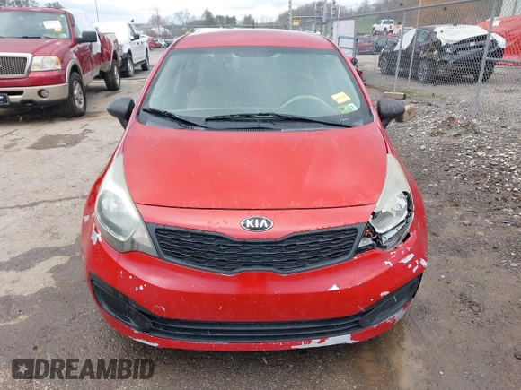 2013 Kia Rio LX with VIN KNADM4A34D6310495, listed as a IAAI auction lot 41986664 with 129,145 mi miles. Bid and sale history available at carsss.com. Image 12.