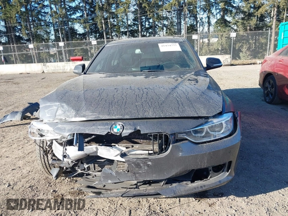 2013 BMW 3 Series 328i xDrive with VIN WBA3B5G51DNS04317, listed as a IAAI auction lot 41434777 with 1 mi miles. Bid and sale history available at carsss.com. Image 12.