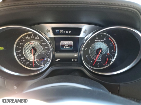 2018 Mercedes-Benz SL-Class SL 63 AMG with VIN WDDJK7EA7JF050536, listed as a Copart auction lot 75770083 with 36,968 mi miles. Bid and sale history available at carsss.com. Image 9.