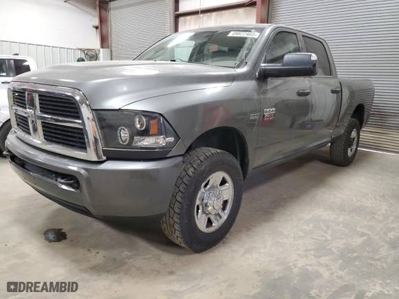 2011 Ram 2500 SLT with VIN 3D7TT2CT0BG600561, listed as a Copart auction lot 49822465 with 111,586 mi miles and Salvage Title. Bid and sale history available at carsss.com. Image 1.
