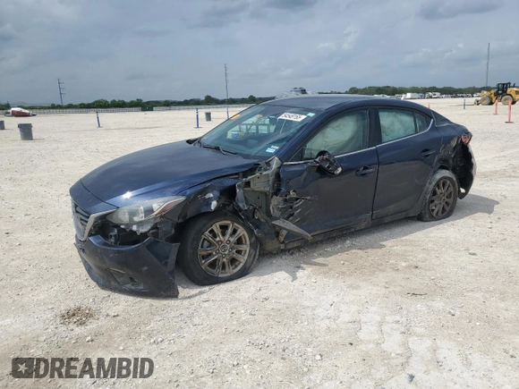 2016 Mazda 3 i Sport with VIN 3MZBM1U77GM284855, listed as a Copart auction lot 54549165 with 132,067 mi miles and Salvage Title. Bid and sale history available at DreamBid. Image 1.
