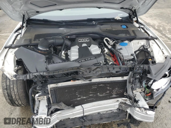 2015 Audi A7 Premium Plus with VIN WAUWGAFC2FN016867, listed as a Copart auction lot 57222335 with 86,014 mi miles and Salvage title. Bid and sale history available at DreamBid. Image 11.