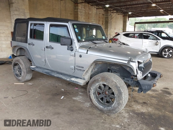 2017 Jeep Wrangler Unlimited Sport with VIN 1C4BJWDG1HL591515, listed as a IAAI auction lot 42426201 with 124,131 mi miles and . Bid and sale history available at DreamBid. Image 1.