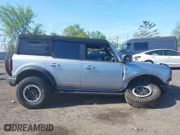 2024 Ford Bronco Outer Banks with VIN 1FMDE8BH9RLA87599, listed as a IAAI auction lot 42140524 with 2,606 mi miles and . Bid and sale history available at DreamBid. Image 13.