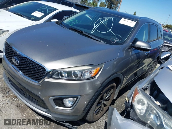2017 Kia Sorento EX V6 with VIN 5XYPH4A57HG236014, listed as a IAAI auction lot 41602897 with 103,210 mi miles. Bid and sale history available at carsss.com. Image 2.