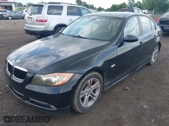 2008 BMW 3 Series 328i with VIN WBAVA37538NL49008, listed as a IAAI auction lot 42446294 with 160,645 mi miles and . Bid and sale history available at DreamBid. Image 2.