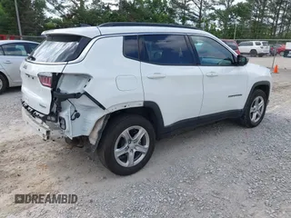 2024 Jeep Compass Latitude with VIN 3C4NJDBN9RT604049, listed as a IAAI auction lot 42153134 with 36,455 mi miles and . Bid and sale history available at carsss.com. Image 4.