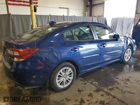 2018 Subaru Impreza Premium with VIN 4S3GKAB65J3621850, listed as a Copart auction lot 63196235 with 50,973 mi miles and Salvage title. Bid and sale history available at DreamBid. Image 3.