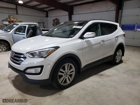 2015 Hyundai Santa Fe Sport with VIN 5XYZW4LA6FG250167, listed as a Copart auction lot 45861155 with 66,430 mi miles and Salvage Title. Bid and sale history available at carsss.com. Image 1.