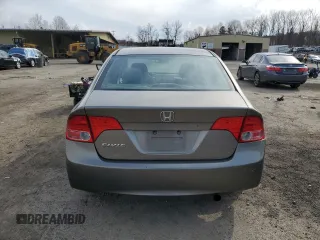 2008 Honda Civic LX with VIN 2HGFA16578H305987, listed as a Copart auction lot 49383425 with 302,179 mi miles and Clean Title. Bid and sale history available at DreamBid. Image 6.