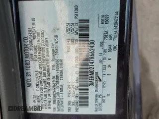 2007 Mercury Milan Premier z VIN 3MEHM02147R662430, wystawiony jako Copart lot #79922574 z przebiegiem 94 402 mil mil oraz Szkoda całkowita • Salvage title. Historia ofert i sprzedaży dostępna na DreamBid. Obrazek 12.