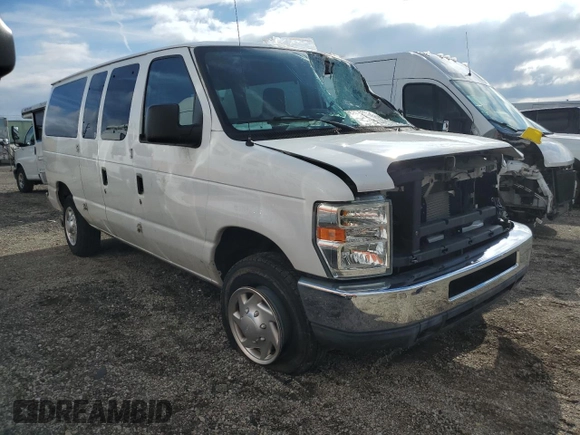 2011 Ford Econoline Passenger XL with VIN 1FBNE3BLXBDA75840, listed as a Copart auction lot 72030614 with 57,183 mi miles and Salvage Title. Bid and sale history available at DreamBid. Image 4.