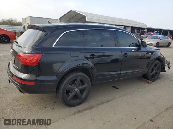 2012 Audi Q7 3.0T S line with VIN WA1DGAFE2CD003804, listed as a Copart auction lot 85985334 with 143,994 mi miles and Salvage Title. Bid and sale history available at carsss.com. Image 3.