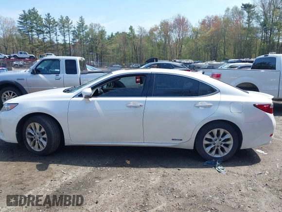 2013 Lexus ES 300h Hybrid with VIN JTHBW1GG1D2038698, listed as a IAAI auction lot 42173883 with 253,281 mi miles. Bid and sale history available at carsss.com. Image 13.