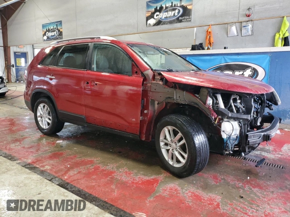 2015 Kia Sorento LX with VIN 5XYKT4A65FG644249, listed as a Copart auction lot 45676825 with 147,456 mi miles and Salvage Title. Bid and sale history available at carsss.com. Image 4.