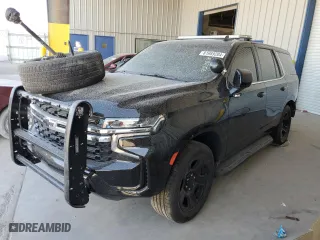 2023 Chevrolet Tahoe Commercial with VIN 1GNSCLED6PR451525, listed as a Copart auction lot 81989204 with 9,083 mi miles and Salvage Title. Bid and sale history available at carsss.com. Image 1.