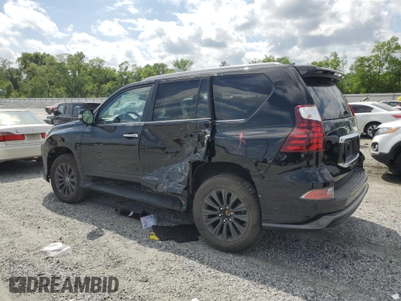 2021 Lexus GX with VIN JTJAM7BX8M5278954, listed as a Copart auction lot 47801055 with 47,965 mi miles and Salvage Title. Bid and sale history available at carsss.com. Image 2.