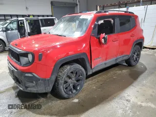 2018 Jeep Renegade Altitude with VIN ZACCJBBB7JPH21173, listed as a Copart auction lot 46781825 with 105,067 mi miles and Salvage title. Bid and sale history available at DreamBid. Image 1.