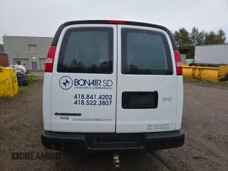 2017 Chevrolet Express Cargo Van with VIN 1GCWGBFF8H1225222, listed as a Copart auction lot 71079524 with 0 mi miles and Salvage Title. Bid and sale history available at carsss.com. Image 6.