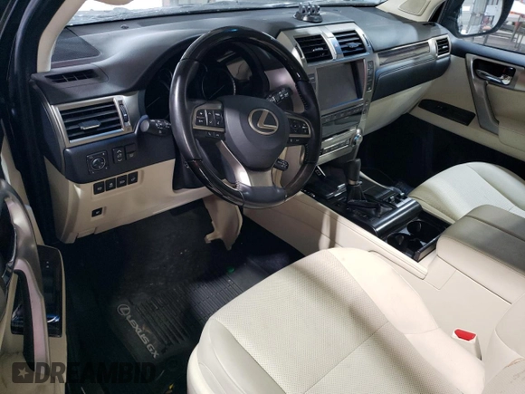2021 Lexus GX 460 Premium with VIN JTJAM7BX3M5283883, listed as a Copart auction lot 57381215 with 31,520 mi miles and Salvage title. Bid and sale history available at DreamBid. Image 8.