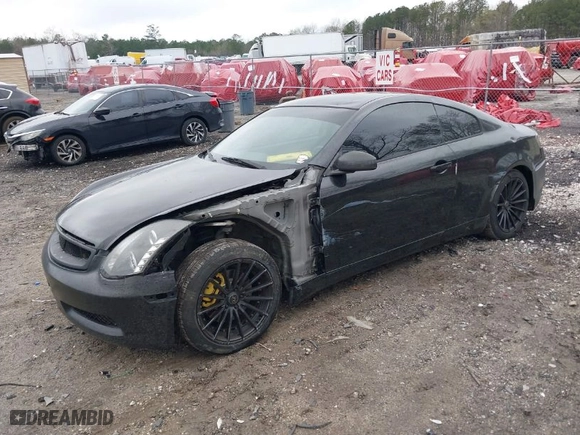 2006 Infiniti G35 Coupe with VIN JNKCV54E16M722272, listed as a IAAI auction lot 41839803 with 162,655 mi miles. Bid and sale history available at carsss.com. Image 2.
