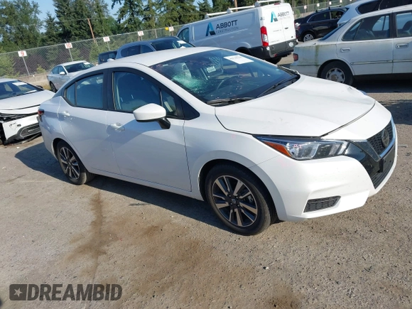 2022 Nissan Versa SV with VIN 3N1CN8EV2NL861856, listed as a IAAI auction lot 42725796 with 44,431 mi miles and . Bid and sale history available at DreamBid. Image 1.