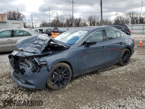 2025 Mazda 3 Premium Plus with VIN 3MZBPBEY1SM450218, listed as a Copart auction lot 47816635 with Not Provided miles and Salvage Title. Bid and sale history available at DreamBid. Image 1.