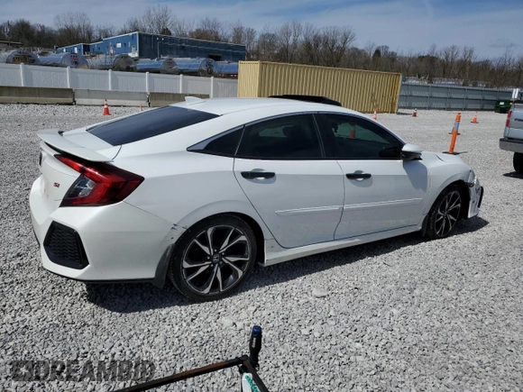 2017 Honda Civic Sedan Si with VIN 2HGFC1E59HH705500, listed as a Copart auction lot 50410235 with 50,703 mi miles and Salvage Title. Bid and sale history available at carsss.com. Image 3.