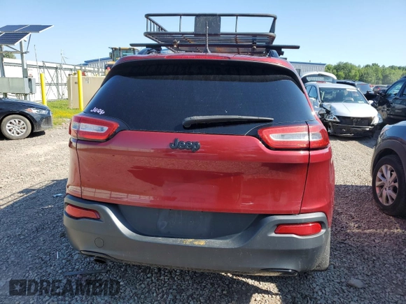 2017 Jeep Cherokee Sport with VIN 1C4PJLAB4HW535371, listed as a Copart auction lot 62265295 with 209,961 mi miles and Salvage title. Bid and sale history available at DreamBid. Image 6.