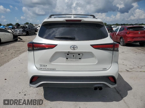 2023 Toyota Highlander L with VIN 5TDKDRAH0PS021783, listed as a Copart auction lot 58024745 with 61,752 mi miles and Salvage title. Bid and sale history available at DreamBid. Image 6.