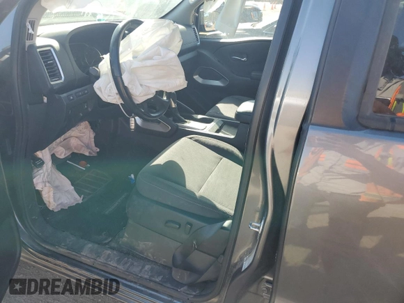 2022 Nissan Frontier SV with VIN 1N6ED1EJ1NN676305, listed as a Copart auction lot 50247215 with 56,252 mi miles and Salvage title. Bid and sale history available at DreamBid. Image 7.