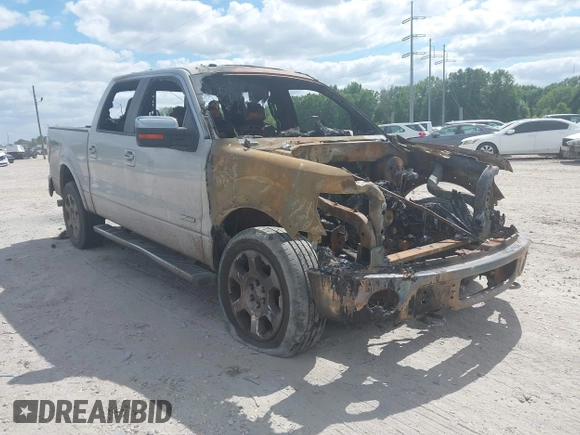 2011 Ford F-150 XLT with VIN 1FTFW1ET0BFD21182, listed as a IAAI auction lot 42020096 with 1 mi miles. Bid and sale history available at carsss.com. Image 1.
