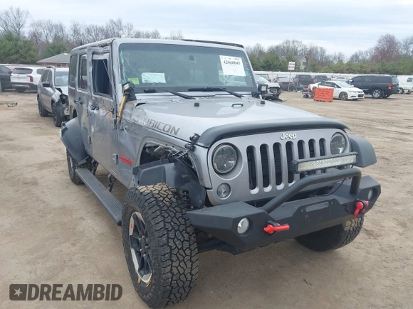2015 Jeep Wrangler Unlimited Rubicon with VIN 1C4BJWFG1FL546018, listed as a IAAI auction lot 42060045 with 107,249 mi miles and . Bid and sale history available at DreamBid. Image 1.